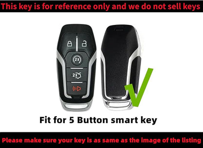 REPROTECTING Silicone Rubber Key Fob Cover Compatible with 2013-2018 Ford Edge Explorer F-150 F-250 Super Duty F-350 Super Duty Fusion Mustang Lincoln MKX M3N-A2C31243300