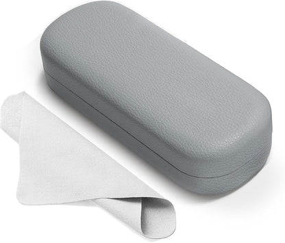Marvolia Glasses Case Large Hard Shell Eyeglasses Case PU Leather Protective Case for Sunglasses Eyeglasses
