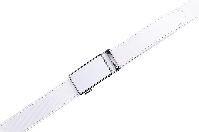 Fabio Valenti Mens Belt,Ratchet Belt Dress with 1 3/8" Genuine Leather with Easier Adjustable Buckle, Trim to Fit