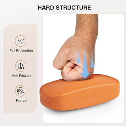 Marvolia Glasses Case Hard Shell - PU Leather Eyeglass Cases Eyeglasses Case for Sunglasses Eye Glasses Cases