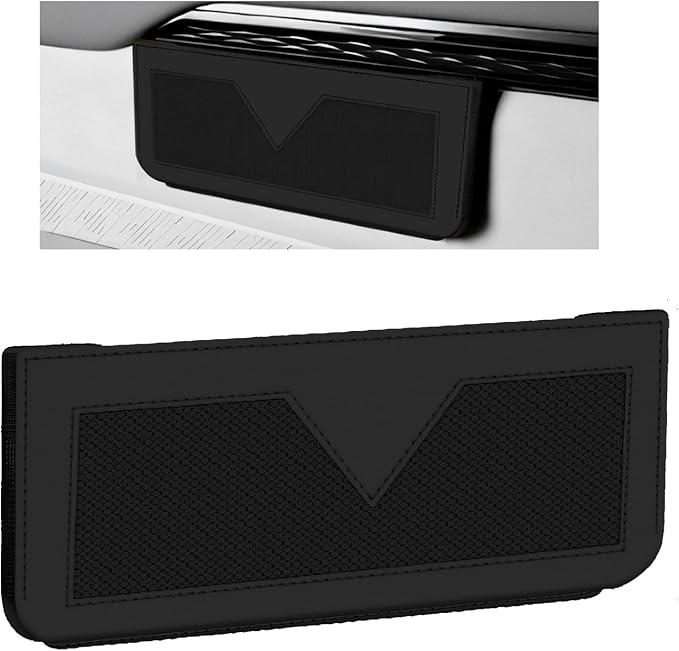 Car Sunglasses Case, PU Leather Pocket Self-Adhesive Storage Pouch for Vehicle Door Window Console, Multifunctional Vehicle Interior Organizer for Glasses Phones Wallets Keys (Black)