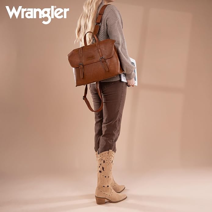 Wrangler Laptop Bag for Women Messenger Bag Briefcase Computer Backpack Convertible Satchel Bag
