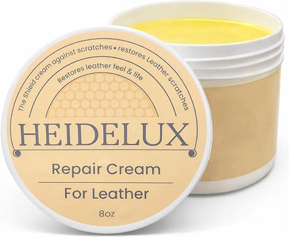 Leather Restore Cream – Leather & Furniture Restoration Salve, Leather Scratch Polish Remover, Easy & Fast to Use, Long-Lasting Protector, Conditioner & Cleaner for Couch, Car Seat, Boots