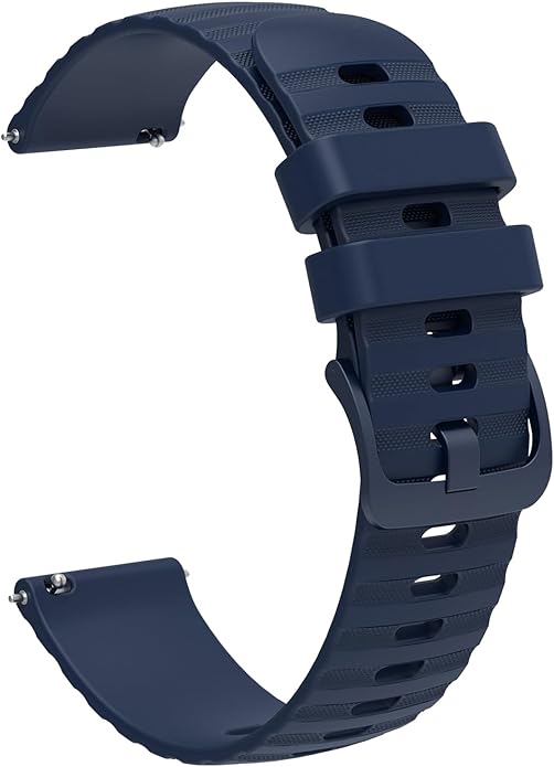 FanTEK Compatible with 18mm 20mm 22mm Watch Bands Quick Release Replacement Wristband, Silicone Sport Bands for Men Women