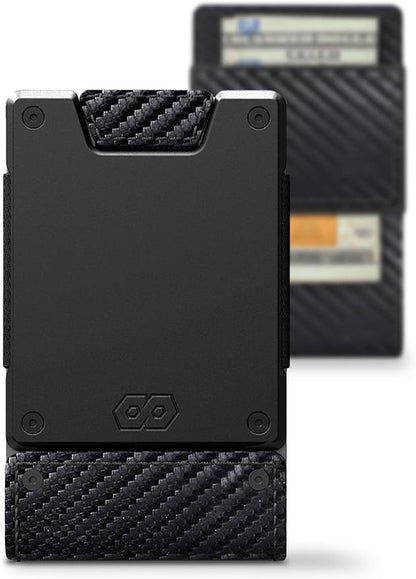 PROOF Wallet | Slim Minimalist Wallets for Men | Leather & Metal | RFID Wallet | Front/Back Pocket | Gift Box | Veteran Owned
