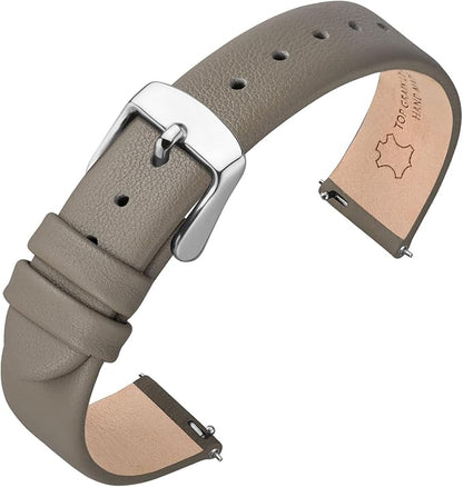 ANNEFIT Watch Bands for Men Women, Top Grain Leather Watch Strap with Quick Release, Band Width 12mm 13mm 14mm 16mm 18mm 20mm 22mm