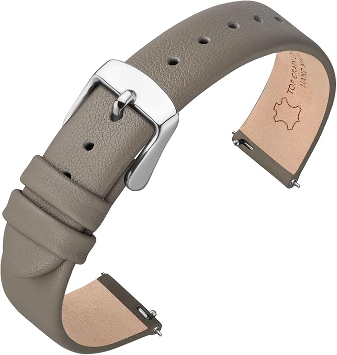 ANNEFIT Watch Bands for Men Women, Top Grain Leather Watch Strap with Quick Release, Band Width 12mm 13mm 14mm 16mm 18mm 20mm 22mm