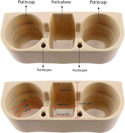 Heart Horse Car Gap Filler, Console Side Pocket, Car Seat Pocket Organizer for Cellphones Wallet Coin Key and Cup Holder Suitable Beige