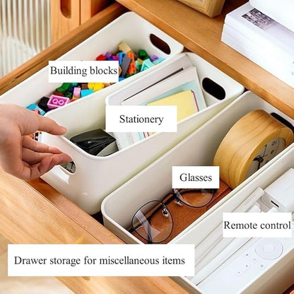Multi-purpose small storage bins, Storing phone cases, socks, stationery,small items. PP plastic,Organizer and Storage for Sinks,Bathroom, Bedrooms, Vanity tables，Kitchens.10.5 x 3.9 x 3.5 Inch (12)