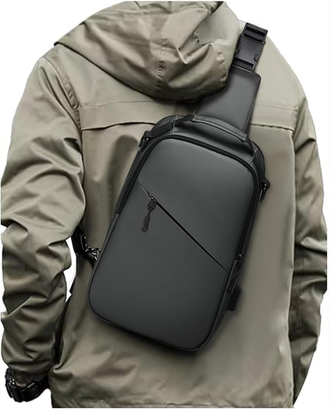 Messenger bag for Men,Small Sling Crossbody Backpack Shoulder Bag for Men Women,canvas Strap Backpack Sling Bag