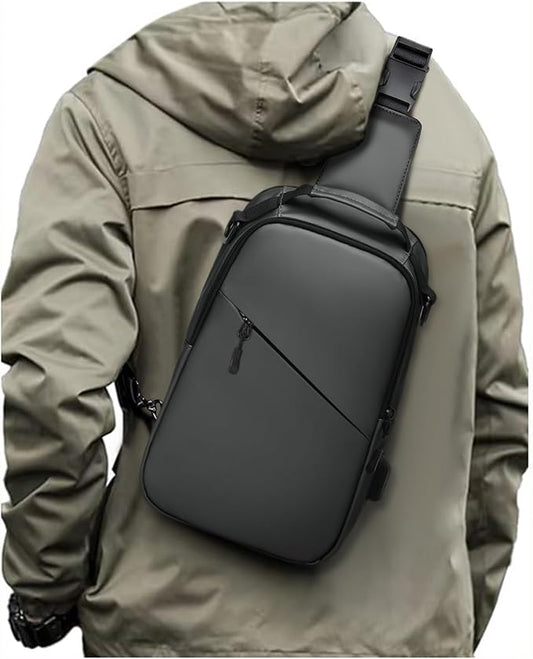 Messenger bag for Men,Small Sling Crossbody Backpack Shoulder Bag for Men Women,canvas Strap Backpack Sling Bag