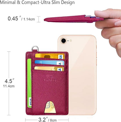 FurArt Slim Minimalist Wallet, Front Pocket Wallets, RFID Blocking, Credit Card Holder for Men