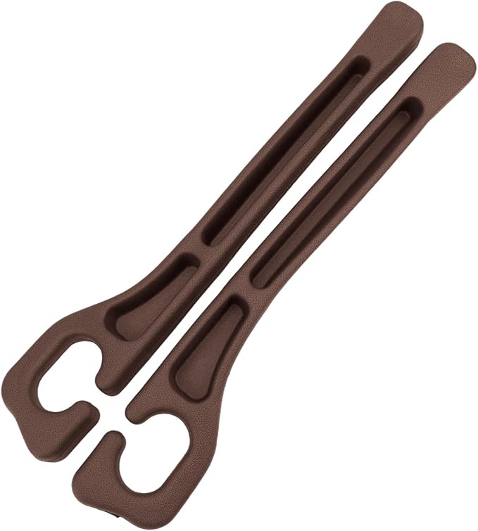 Penitue 2pcs Car Seat Gap Filler, No Drop Guard Universal Gap Organizer Between Seat and Console Prevents Phone Keys Cards Falling (Brown)
