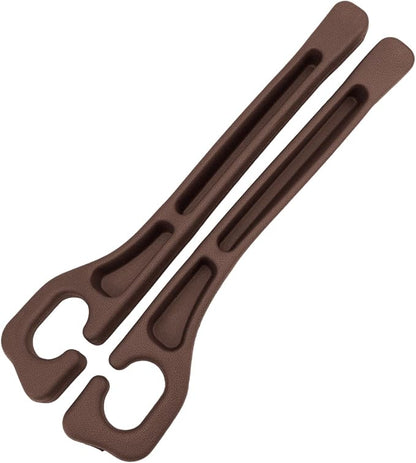 Penitue 2pcs Car Seat Gap Filler, No Drop Guard Universal Gap Organizer Between Seat and Console Prevents Phone Keys Cards Falling (Brown)