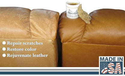 Skidmore’s Original Leather Cream, All Natural Non Toxic Water Repellent Formula Cleans, Conditions, and Protects your Leather, 16 Oz