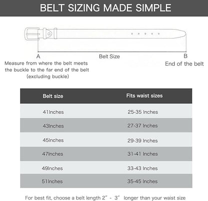 Aurolran Men&Womens Leather Dress Belt Business Automatic Buckle Belt Color-Black Silver Gold
