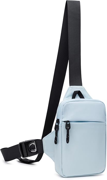 higouta Mini Sling Bag for Men Women, Small Crossbody Casual Utility Chest Phone Bag for Travel Workout