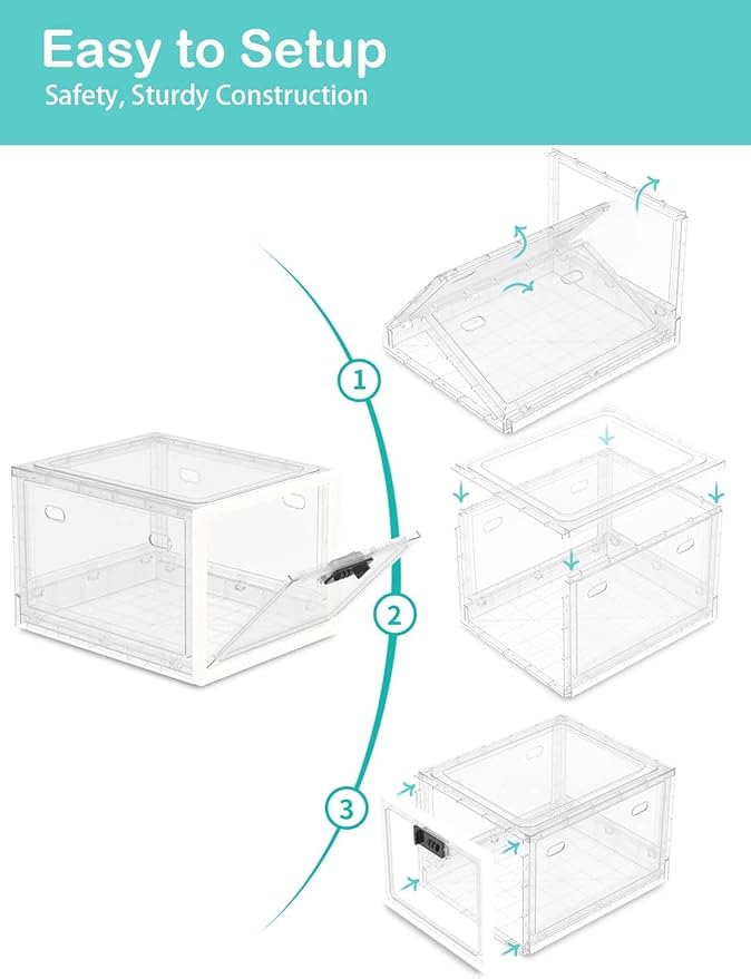 Large Medicine Lock Box for Safe Medication, Lockable Storage Box for Fridge/Snacks Food, Phone Lock Boxes with Combination Code for Home/Dorms/Office Storage Lockers
