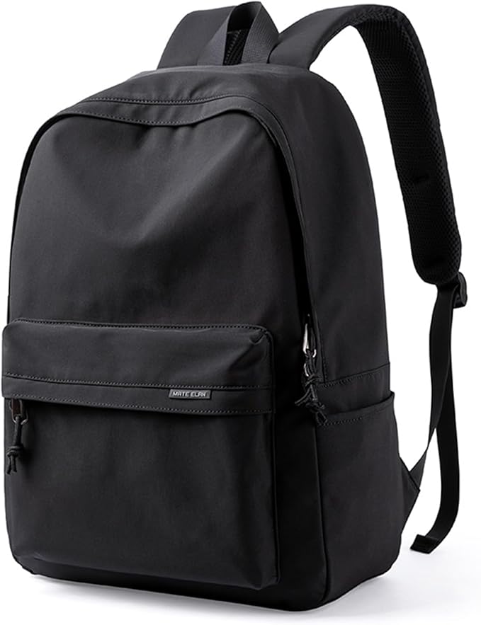 School Black Small Aesthetic Backpack Lightweight Water-resistant Simple Casual Daypack GymBackpack Suitable for Teenagers Kids School College Travel