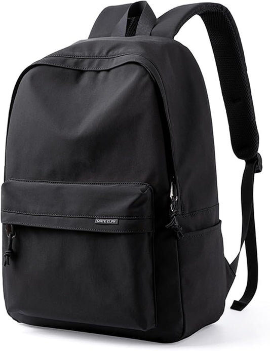 School Black Small Aesthetic Backpack Lightweight Water-resistant Simple Casual Daypack GymBackpack Suitable for Teenagers Kids School College Travel