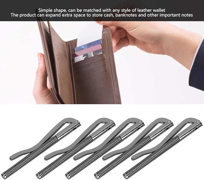 75mm Money Clip, 10PCS Spring Money Clip Wallet Spring Clip Wallet Money Clip Metal Cash Clip