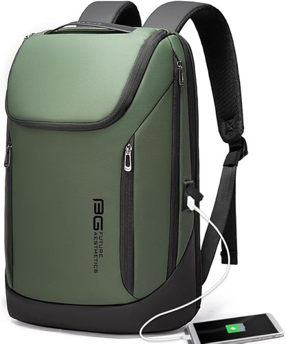 BANGE Business Smart Backpack Waterproof fit 15.6 Inch Laptop Backpack with USB Charging Port,Travel Durable Backpack