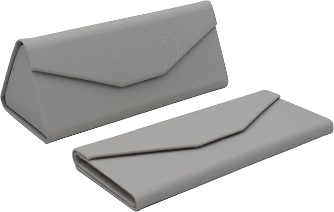 Real Sic Glasses Case for Men and Women - Magnetic Folding Hard Shell Sunglass Holder - Inspired by Solid Color