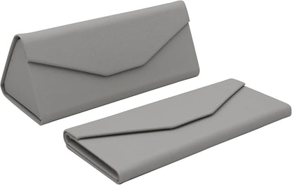 Real Sic Glasses Case for Men and Women - Magnetic Folding Hard Shell Sunglass Holder - Inspired by Solid Color