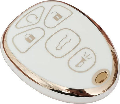 for Chevrolet Key Fob Cover Fit for Chevy Suburban Tahoe Traverse Buick Enclave Cadillac Escalade GMC Yukon