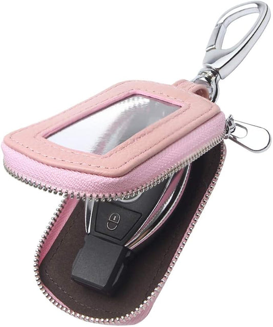 Universal Premium Car Key Fob Case Genuine Leather Car Smart Key fob Holder for Remote Key Fob