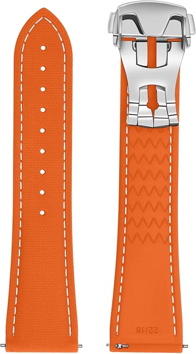 ULLCHRO Watch Strap Watch Band 20mm 22mm Man Waterproof Quick Release Bands Sport Replacement Strap Soft FKM Rubber Watchband