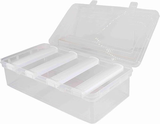 Plastic Bangles Box For Women with Adjustable 4 Rods | Multipurpose Jewellery Storage Boxes & Bangles Organizers For Travel, Chudi, Bracelet, Watches, Jewellery, Bride, Return Gift- Pack of 1