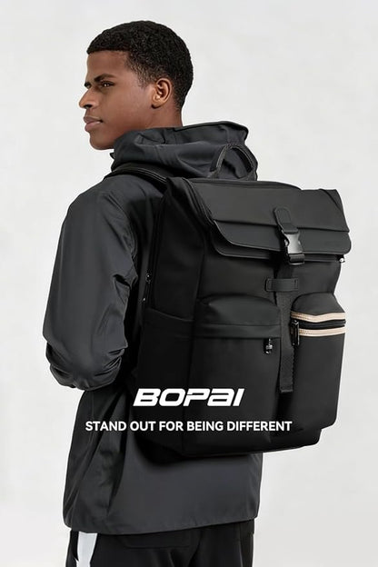 BOPai Laptop Backpack for Work Fits Up to 17 Inch Notebook Back Shock AbsorberTravel School Waterproof Laptop Backpack