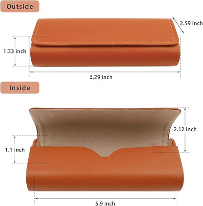 HSYMQ 3PCS Glasses Case, Eyeglasses Case Hard Shell, Reading Hard Glasses Cases for Women Men
