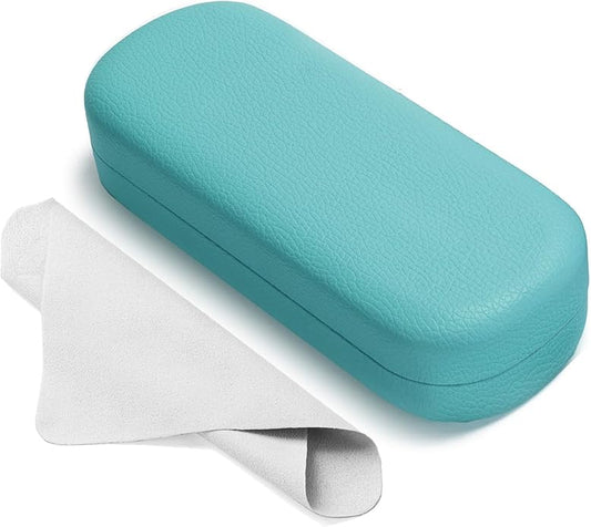 Marvolia Glasses Case Large Hard Shell Eyeglasses Case PU Leather Protective Case for Sunglasses Eyeglasses
