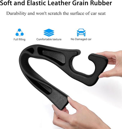 USSDE Car Gap Filler, Dual Slot Car Seat Gap Organizer 2 Pack, Universal Fit Soft Car Seat Crack Gap Filler Between Seat and Console Stop Things from Dropping (Style A)