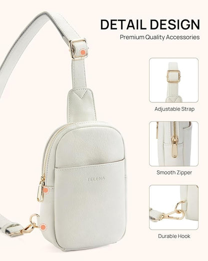 Telena Crossbody Bags for Women Leather Cross Body Sling Bag for Woman Travel