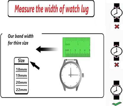 Moran Stainless Steel Mesh Watch Band Quick Release Replacement Strap 18mm 20mm 22mm for Men Women (Silver,22mm)
