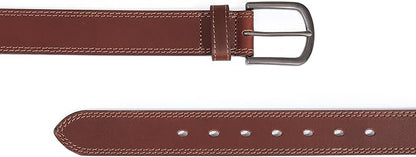 Men's Full Grain Leather Belt for Everyday Casual Jeans, 1.5" Handmade Men Leather Belts with Gift Box
