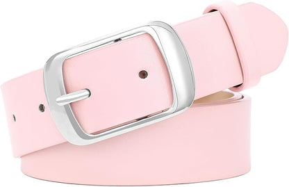 SUOSDEY Women Belts For Jeans Dresses Pants Ladies Leather Waist Belt with Elegant Buckle, Width 1.3"