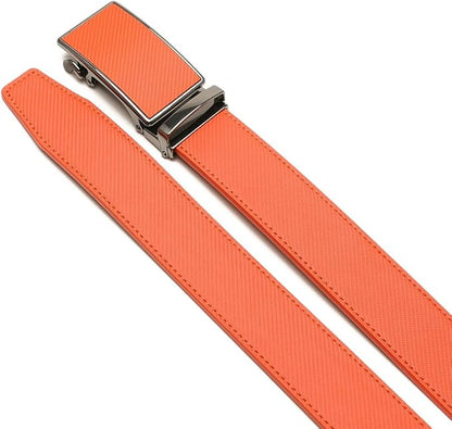 Fabio Valenti Mens Belt,Ratchet Belt Dress with 1 3/8" Genuine Leather with Easier Adjustable Buckle, Trim to Fit