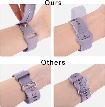 Meliya 22mm Watch Bands Quick Release Replacement Wristband, Soft Silicone Sport Replacement Straps for Men Women
