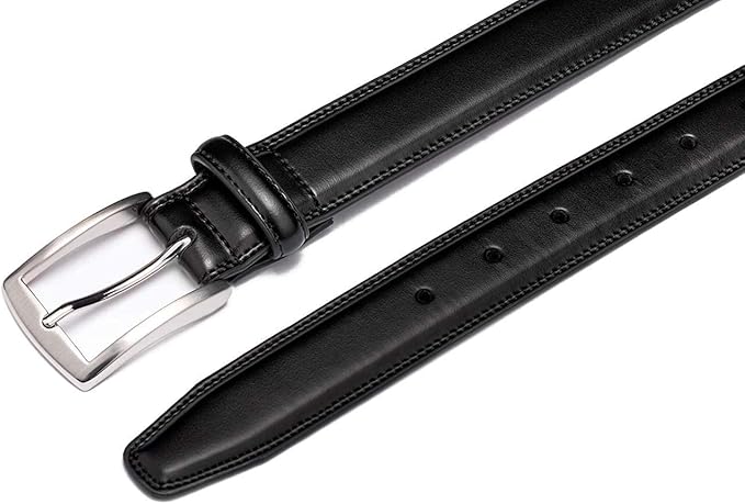 KM Legend Mens Genuine Leather Dress - Classic & Fashion For Work Business And Casual Belt