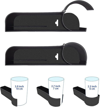 BAILISI Car seat gap filler organizer,multifunctional car seat organizer,Adjustable Cup Holder car console side storage box Holders phone, sunglasses,car accessories (Black style 3)