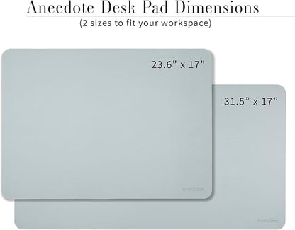 ANECDOTE Vegan Leather Desk Pad - 31.5"x17" Desk Mat for Your Office. This Quality Large Mouse Pad has Chic Elegance, Professional Look & Satisfying Touch - The Perfect Leather Mouse Pad for You!