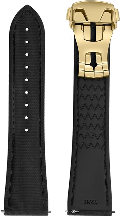ULLCHRO Watch Strap Watch Band 20mm 22mm Man Waterproof Quick Release Bands Sport Replacement Strap Soft FKM Rubber Watchband