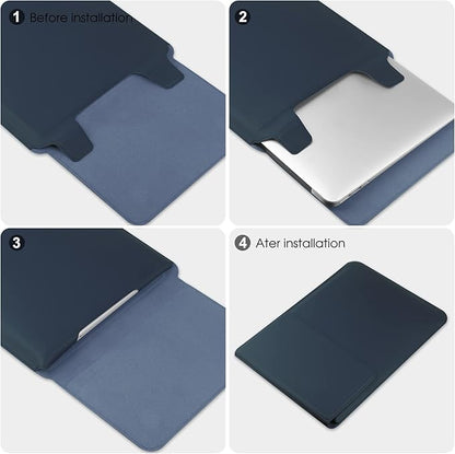 HoYiXi 13 Inch Laptop Sleeve Case Bag Compatible with MacBook Neo 2026/MacBook Air 13 M1 M2 2022-2018/MacBook Pro 13 M2 2022-2016/Surface Pro 8 2021/Surface Go 3 13-13.6'' Dell HP ASUS Acer PC, Navy