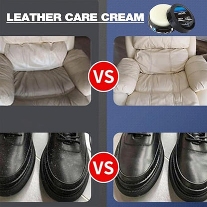 Leather Balm for Cars, Leather Cleaner and Conditioner for Car Interior, Multifunctional Cleaning and Care Cream & Cleaning Paste, Deep Cleaner & Leather Repair Kit for Furniture, Shoes, Bags (1PC)