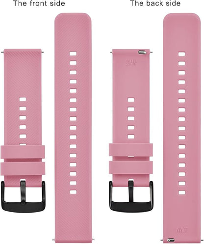 BISONSTRAP Watch Strap 18mm 19mm 20mm 21mm 22mm, Quick Release Silicone Watch Bands for Men Women