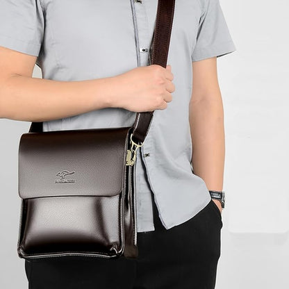 Mens Crossbody Bag, Leather Messenger Shoulder Bag for Women Men Purse Travel Work Business | Leather, Messenger, Purse, Travel, Work, Business